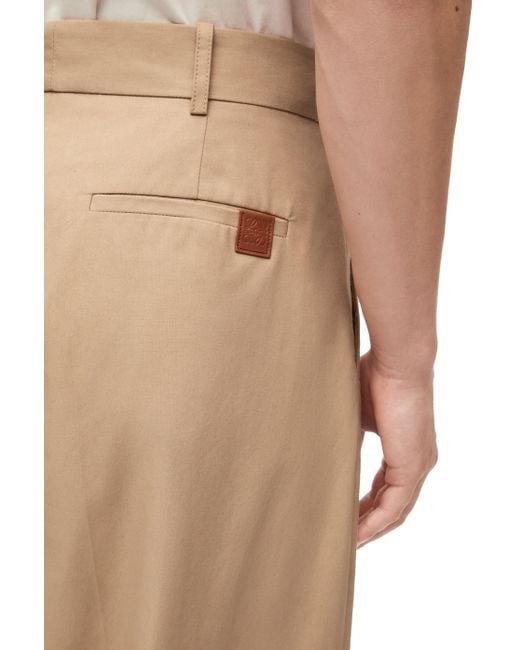 Loewe Natural Pleated Wide Trousers for men