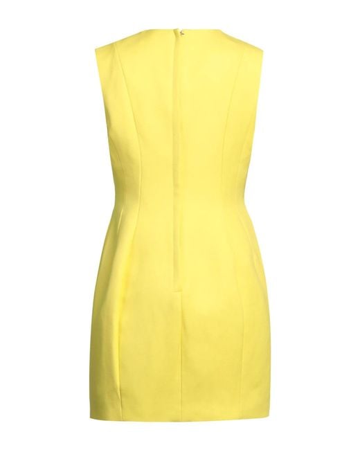 Dolce & Gabbana Yellow Sleeveless Slim-Fit Dress