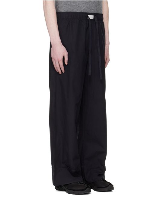 Entire studios Black Pajama Wide-Leg Pants for men