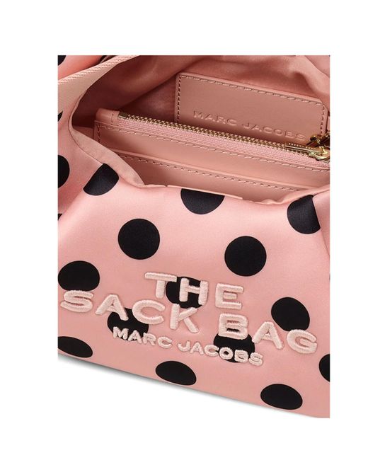 Marc Jacobs The Satin Dot Bow Sack Bag in Pink | Lyst