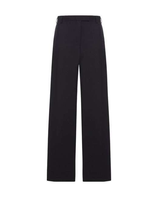 Dries Van Noten Blue Belt Loop Casual Pants