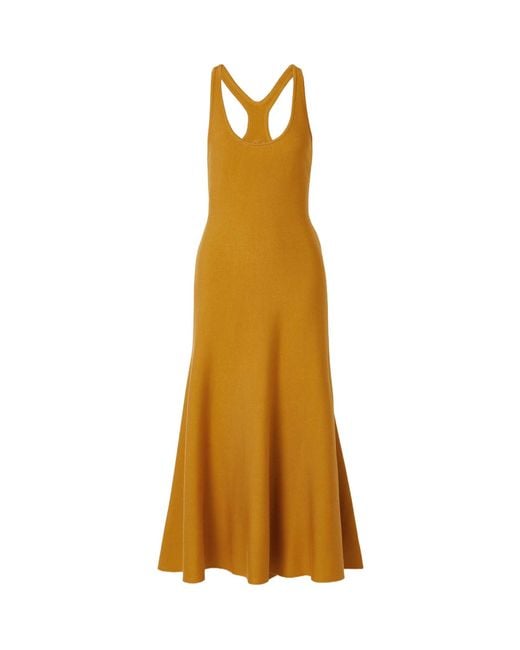 Gabriela Hearst Yellow Sleeveless Dress