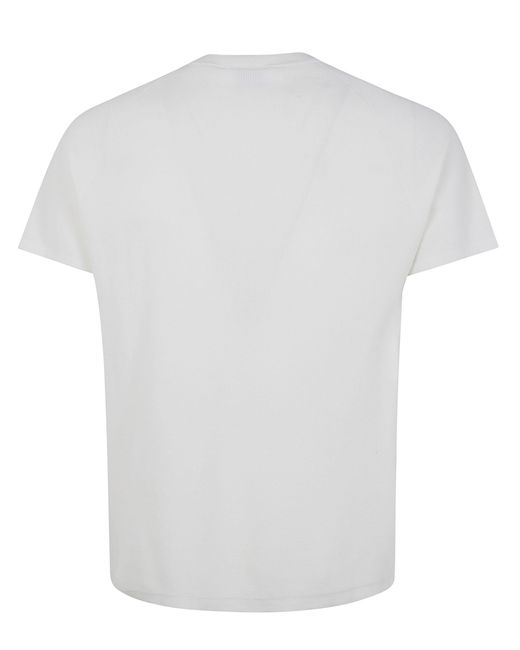 Aspesi White Round-Neck Short-Sleeve T-Shirt for men