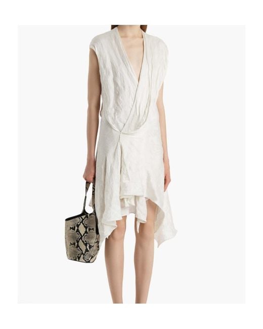 Khaite White Merith Dress