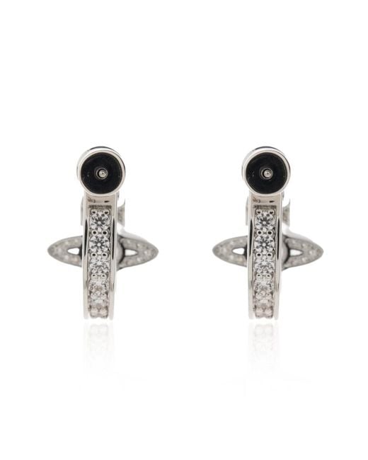 Vivienne Westwood White Maitena Earrings