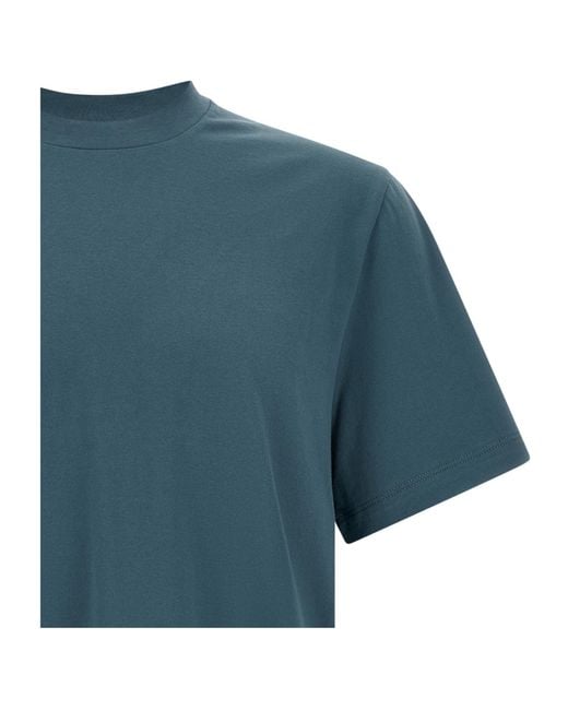 Brioni Blue Short-Sleeved T-Shirt for men