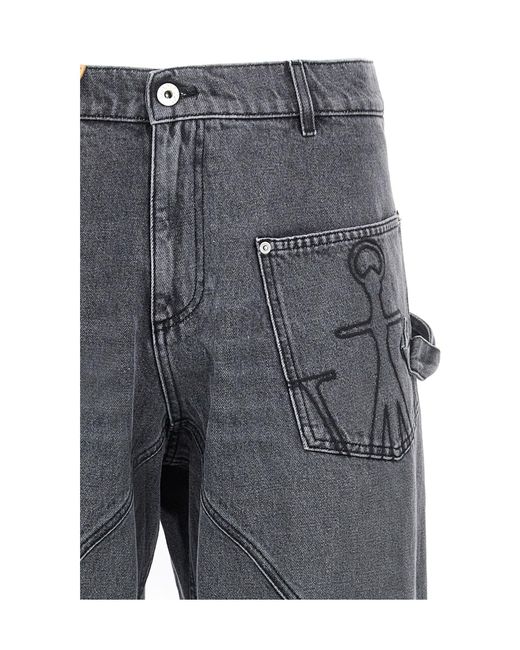 J.W. Anderson Gray Jw Anderson Twisted Workwear Jeans for men