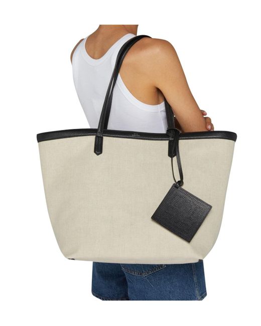 Totême  White Double Handle Shoulder Bag