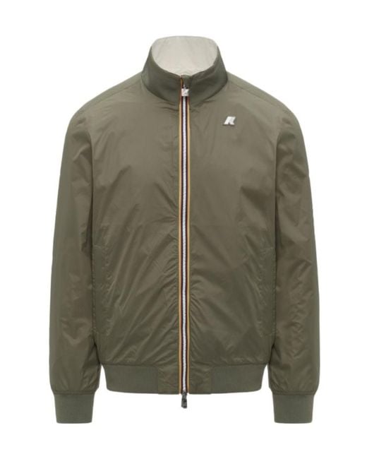 K-Way Gray Arsene Reversible Jacket for men