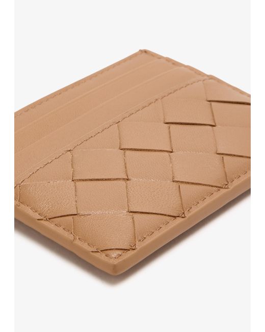Bottega Veneta Natural Intrecciato Credit Card Case