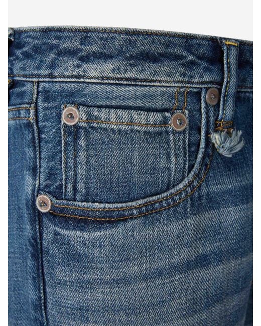 R13 Blue Joan Kick Flare Jeans