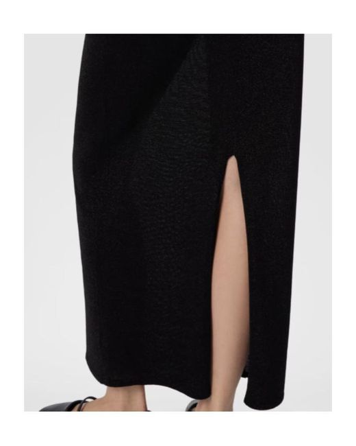 Missoni Black Back-Slit Long Skirt