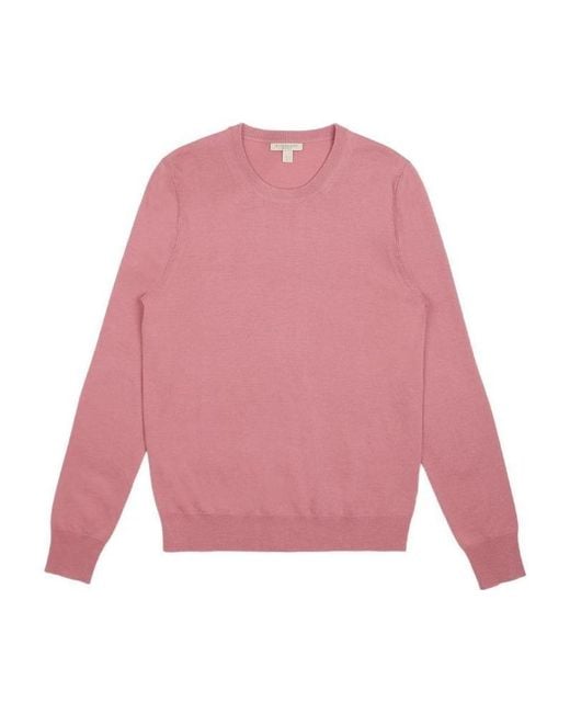 Burberry Pink Long-Sleeved Pullover for men