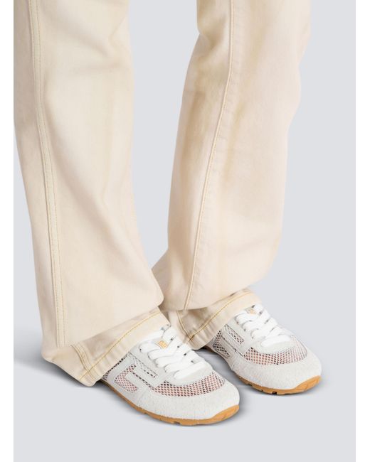 Balmain White Racer 45 Trainers