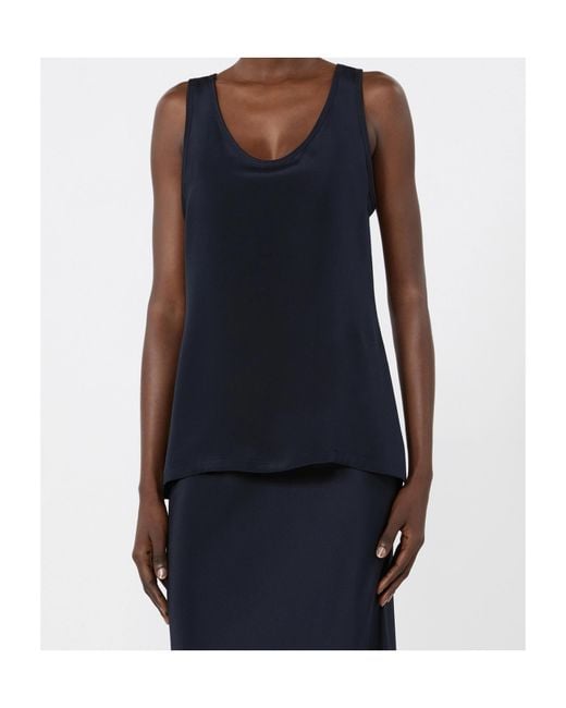 Max Mara Black Silk Top