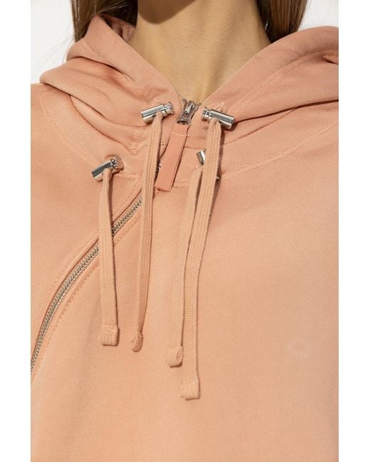 DIESEL Natural Asymmetric Drawstring Hoodie