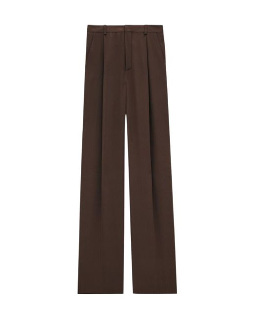 Saint Laurent Brown Regular & Straight Leg Pants