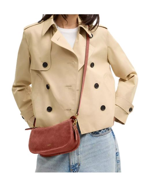 COACH Red Waverly Chain Strap Shoulder Bag