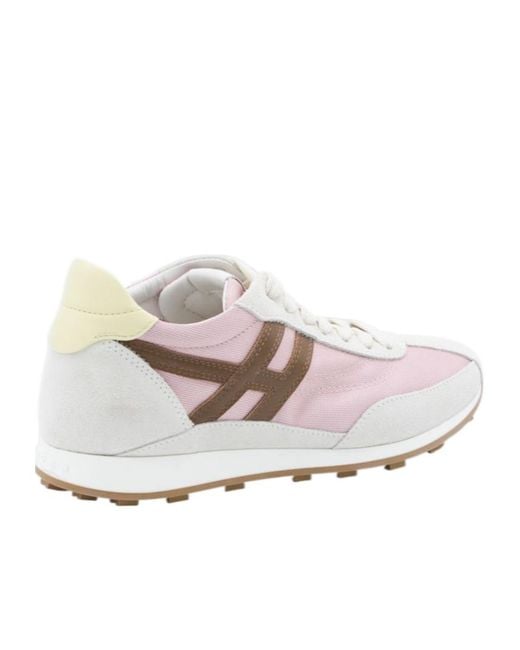 Hogan White H-Appliqué Sneakers