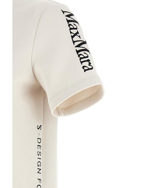 Max Mara White 'S Smmnancy Logo T-Shirt