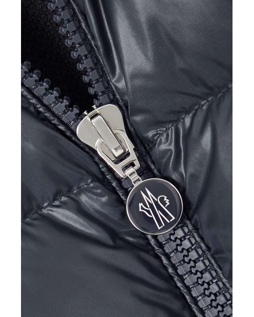 Moncler Blue Stitched Quilted Down Jacket