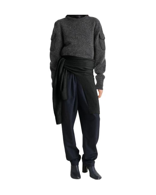 Lemaire Black Pockets Detailed Jumper