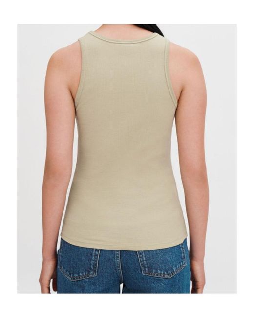 Filippa K Green Fine Rib Tank Top