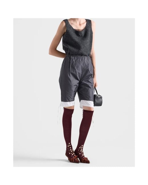 Prada Gray Shetland Wool Top