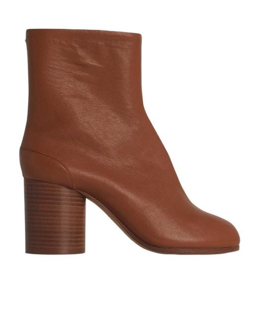 Maison Margiela Brown Tabi Ankle Boots