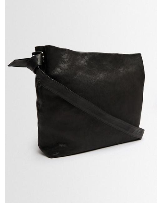 Ann Demeulemeester Black Casual Soft Shoulder Bag for men