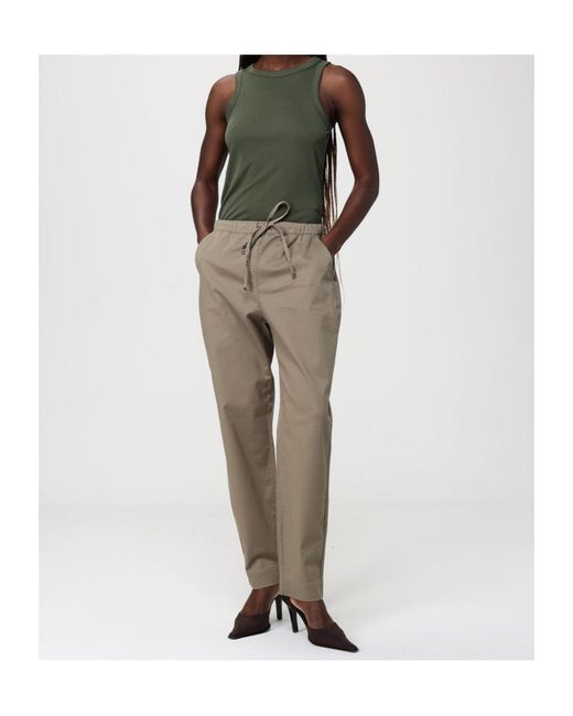 Max Mara Natural Drawstring Casual Pants