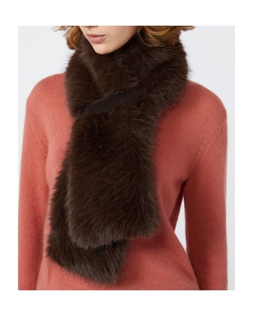 Weekend by Maxmara Brown Cabras1234 Scarf