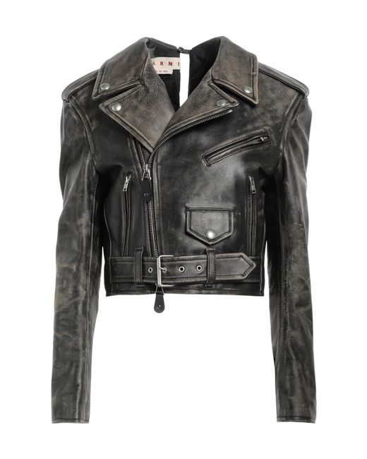 Marni Black Solid Color Jackets