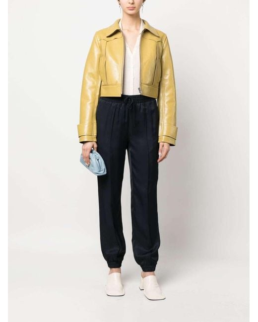 Jil Sander Blue Drawstring Track Pants