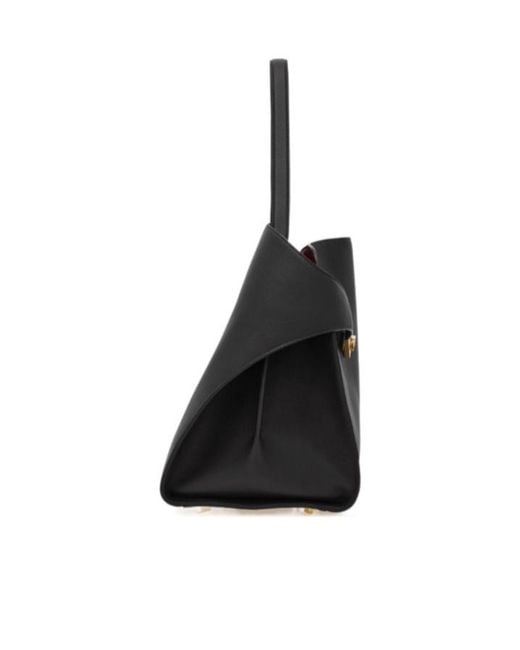 Ferragamo Black Ferragamo Hug Soft Bicolor Large Shoulder Bag
