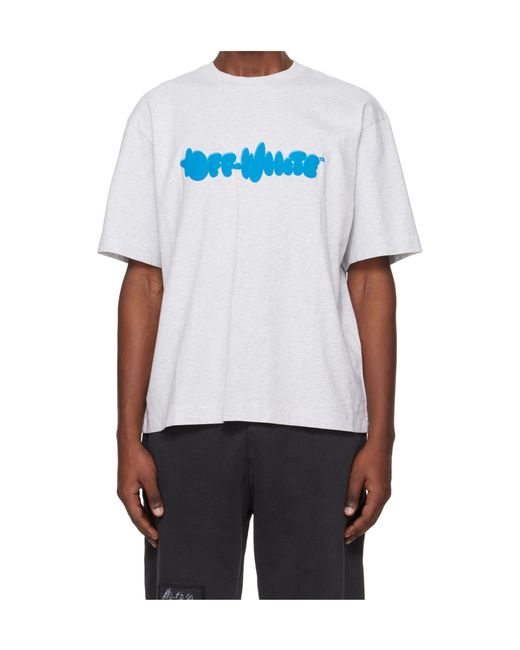 Off-White c/o Virgil Abloh White Puffy Type Skate Crew Neck T-Shirt for men