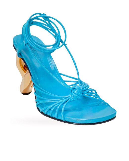 J.W. Anderson Blue Logo High-Heeled Sandals