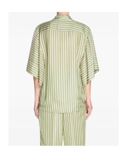 Dries Van Noten Multicolor Short Sleeved Striped Shirt