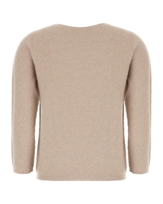 Fabiana Filippi Natural Crew Neck Knitwear