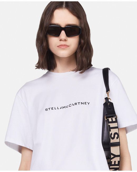 Stella McCartney White Stella Iconics Crewneck T-Shirt