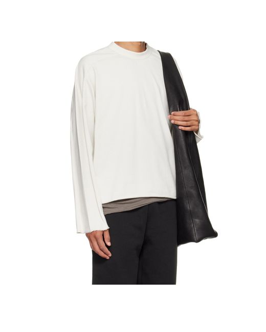 Entire studios White Heavy Long Sleeved Crewneck T-Shirt for men