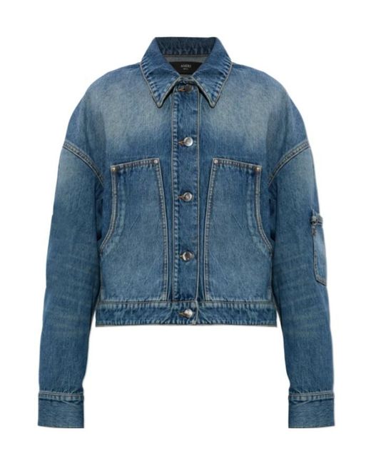 Amiri Blue Denim Work Jacket