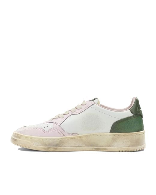 Autry White Round-Toe Sneakers