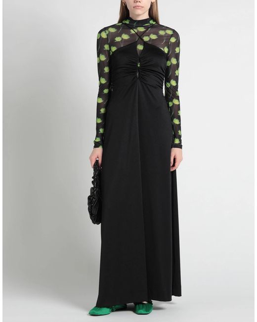 Ganni Black Stretchy Fabric Dress