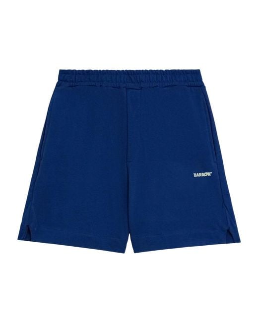 Barrow Blue Logo Shorts for men
