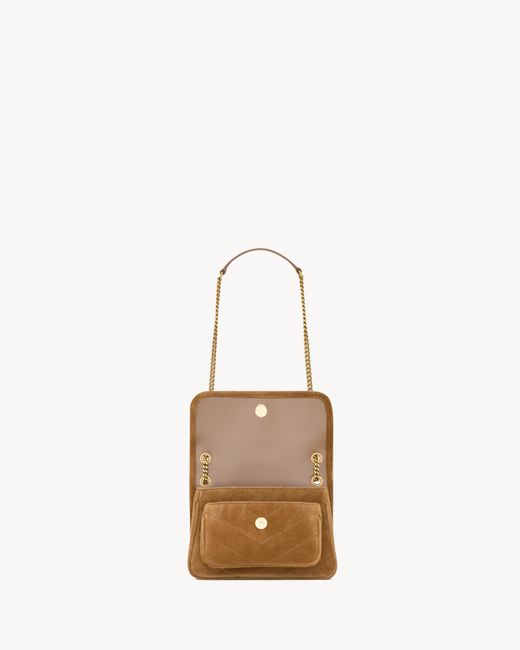 Saint Laurent Natural Niki Mini Shoulder Bag