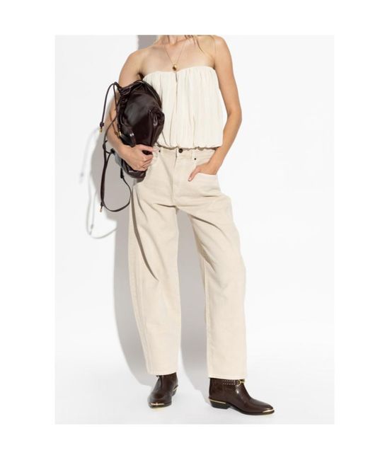 Isabel Marant Natural Amalia Bustier Top