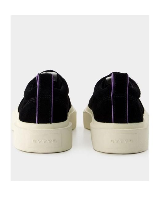 Eytys Black Logo Patch Low-Top Sneakers for men