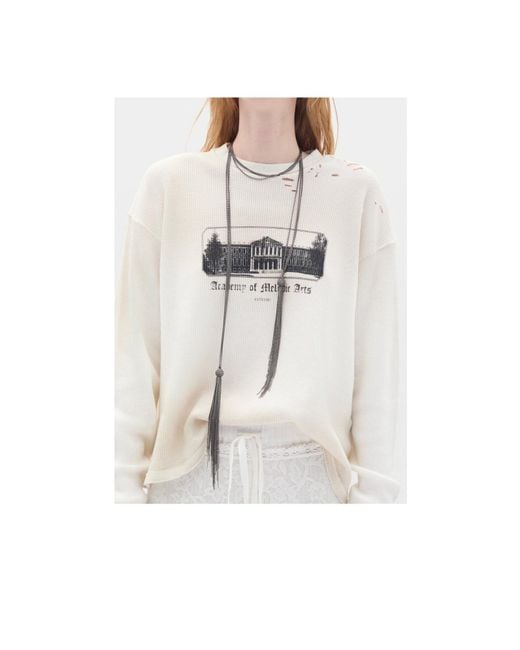 Ann Demeulemeester White Ieta Multi-Chain Necklace