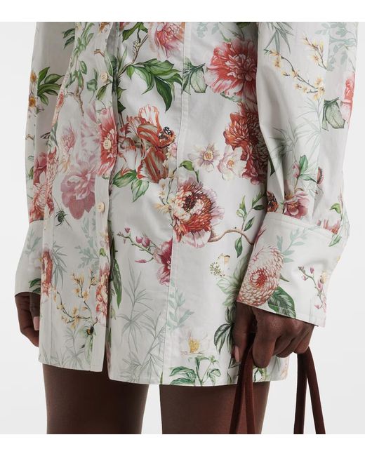 The Attico White Cotton Minidress